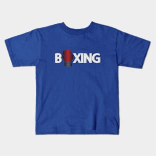 Boxing ready to box typography design Kids T-Shirt